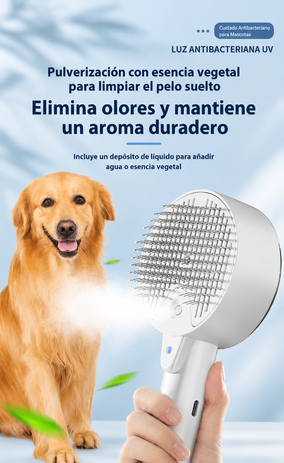 ✨ SteamPaws™ – El cepillo viral que convierte el cuidado de tu mascota en un momento de relax 🐾