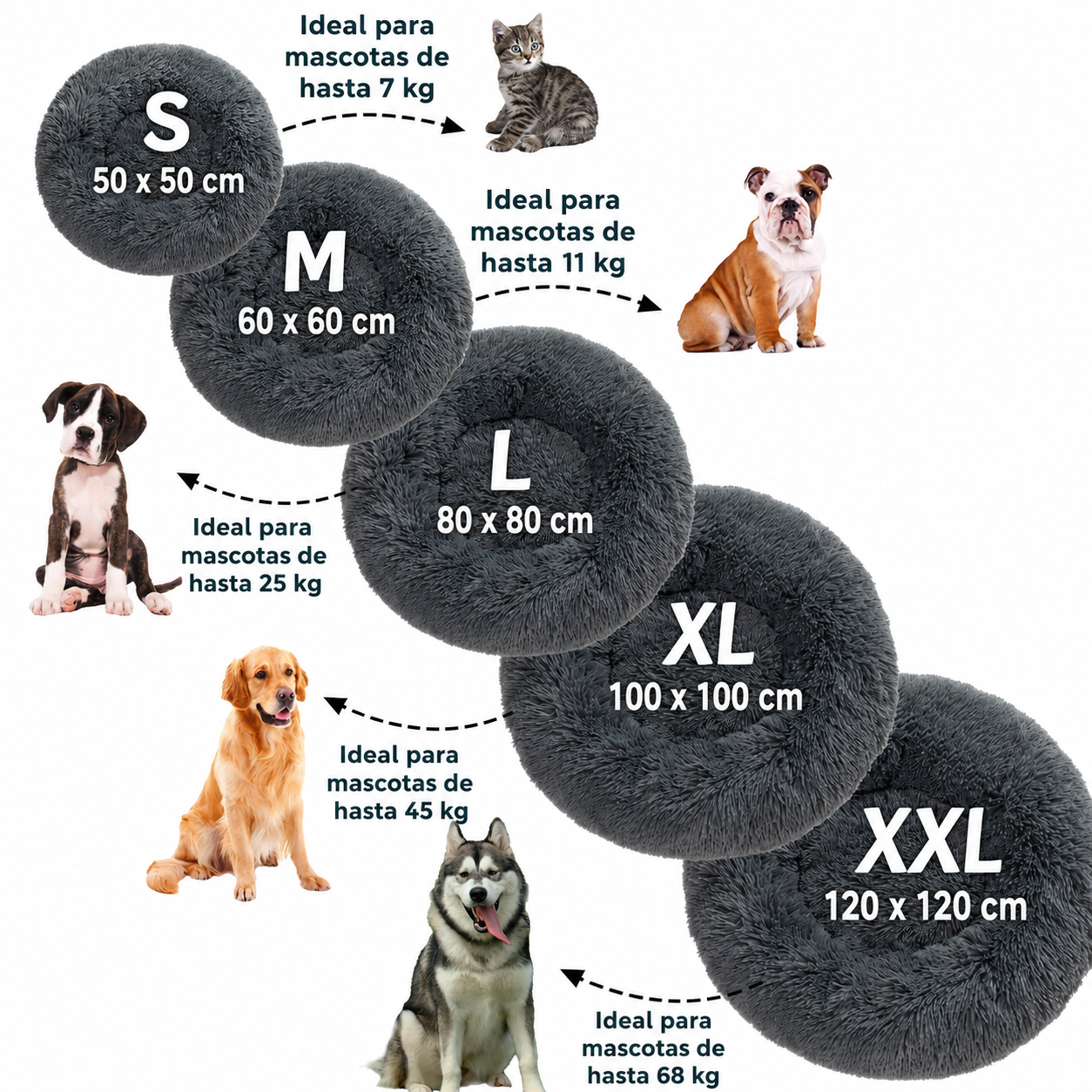 🐾 Cama Antiestrés Premium para Mascotas