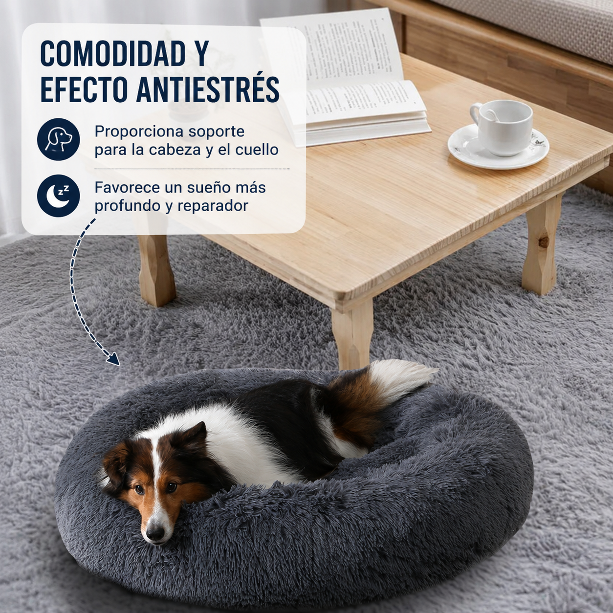 🐾 Cama Antiestrés Premium para Mascotas