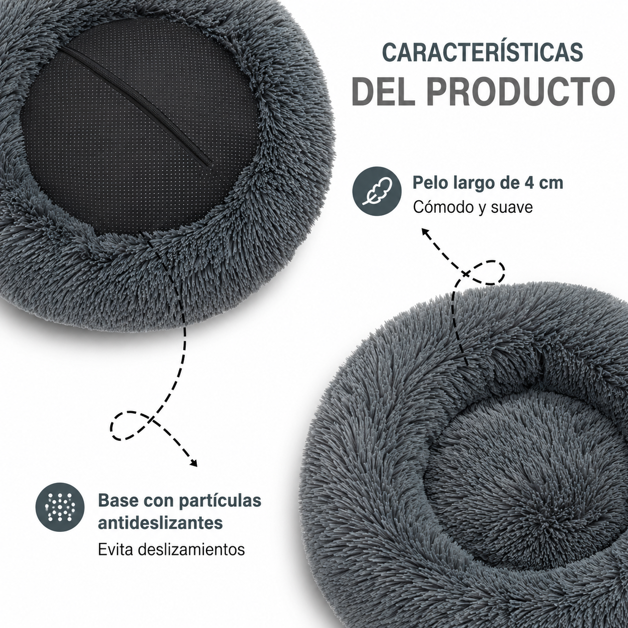 🐾 Cama Antiestrés Premium para Mascotas