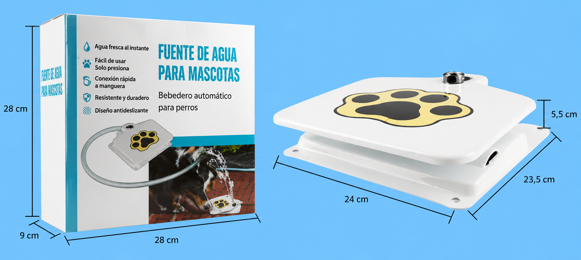Fuente de agua 💧interactiva para perros