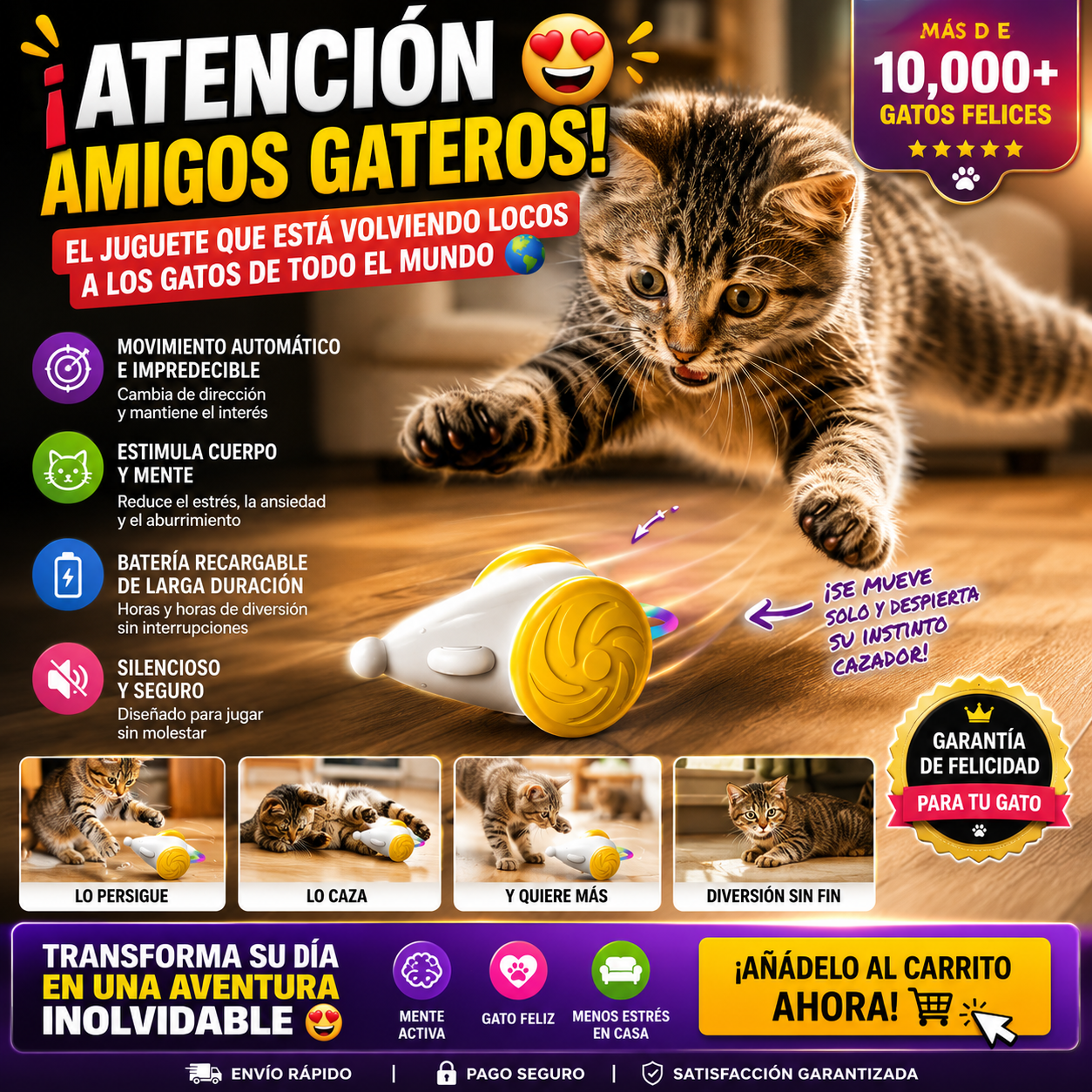 Juguete Interactivo para gatos 😻
