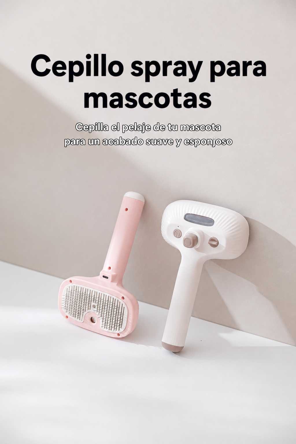 🎀 Cepillo Spray 2 en 1 para mascotas