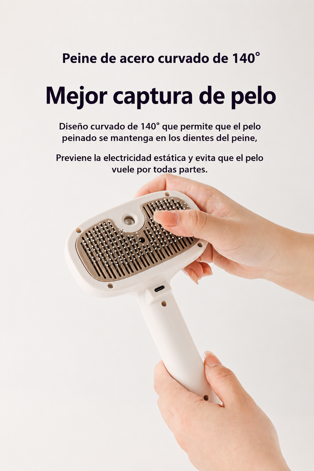🎀 Cepillo Spray 2 en 1 para mascotas
