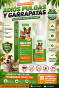 Spray repelente de pulgas y garrapatas✨