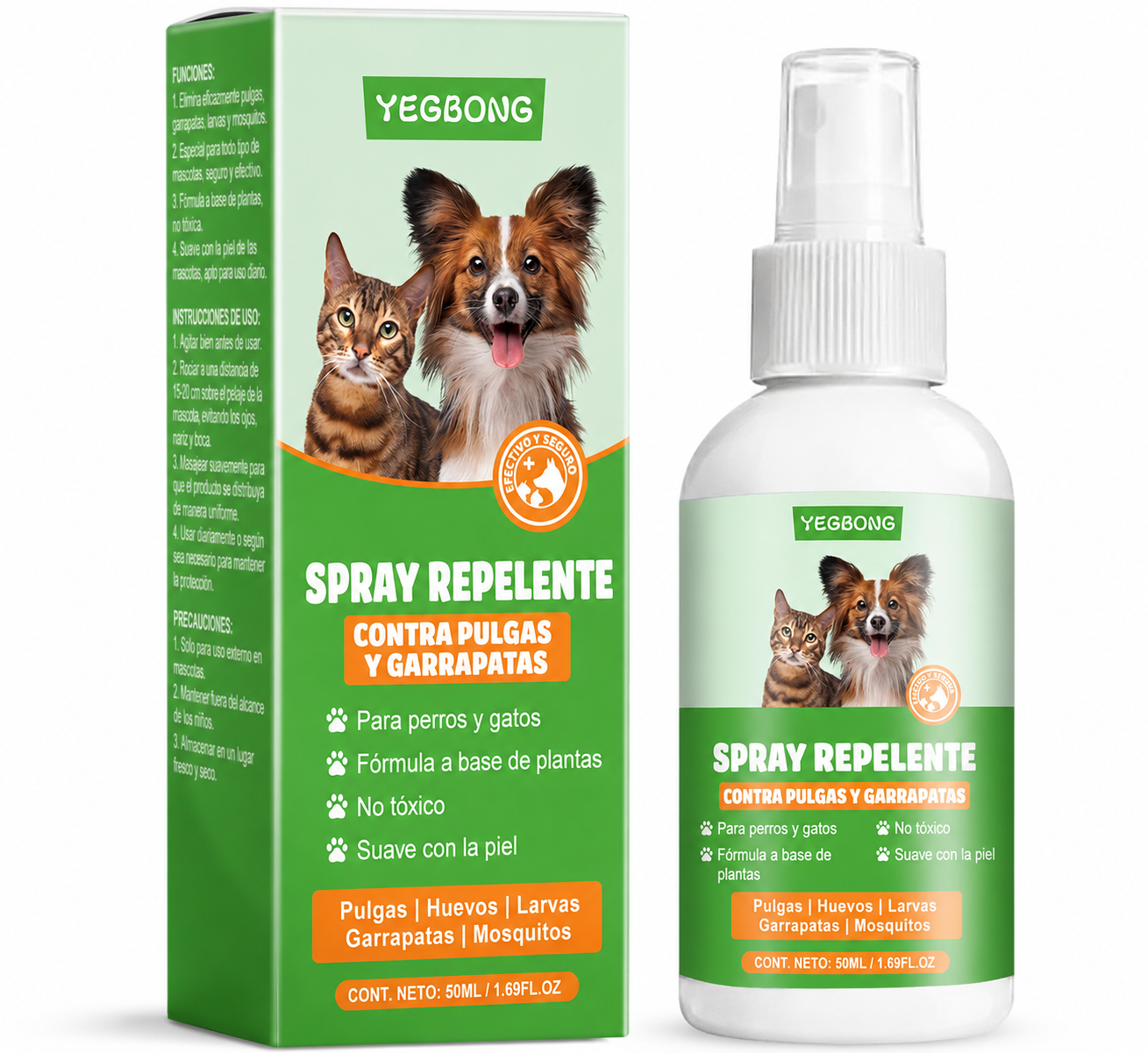 Spray repelente de pulgas y garrapatas✨